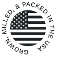 Grown, milled, packed in the USA